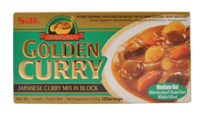 S&B Golden Curry Medium Japonská Kari Omáčka Středně Pálivý Kari Mix 220g