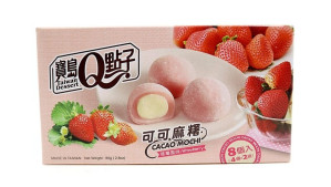 QMochi Rýžové Koláčky S Příchutí Jahody 80g
