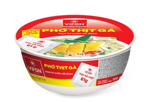 VIFON Instantní Rýžová Polévka v Misce Kuřecí 120g