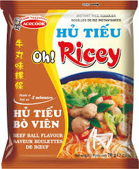 detail ACECOOK OhRicey Rýžové Nudle S Příchutí Hovězího Masa 70g