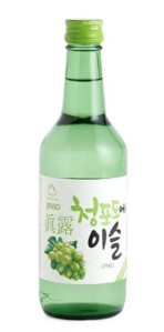 JINRO Soju S Příchutí Zeleného Hrozna 350ml