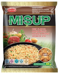 MISUP Instantní Nudle S Příchutí Hovězí 60g