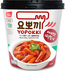 YOPOKKI Tteokbokki Pikantní Halal 120g