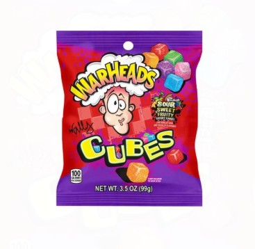 detail WARHEADS Sour Chewy Cubes USA 99g