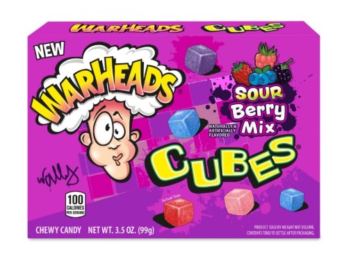 detail Warheads Cubes Sour Berry Mix 99g