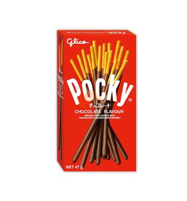 detail GLICO pocky čokoládové tyčinky 47g
