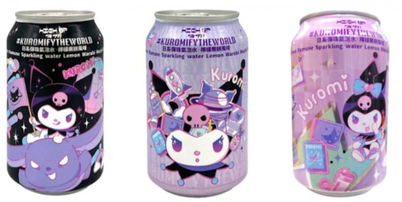 detail HIGH UP Ramune Kuromi Sparkling Water Lemon Warabi Mochi 330ml