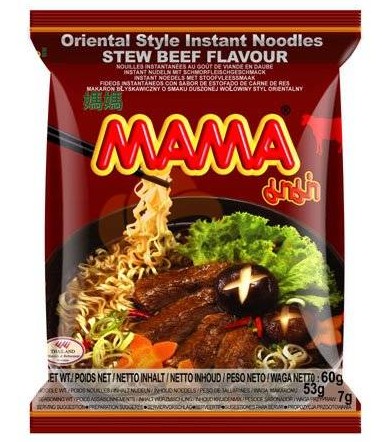 detail MAMA Instantní Nudle Hovězí 60g