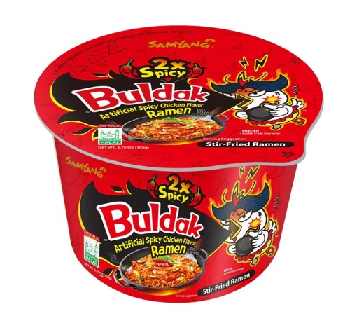 detail SAMYANG Nudle 2x Spicy Hot Chicken Big Bowl 105g