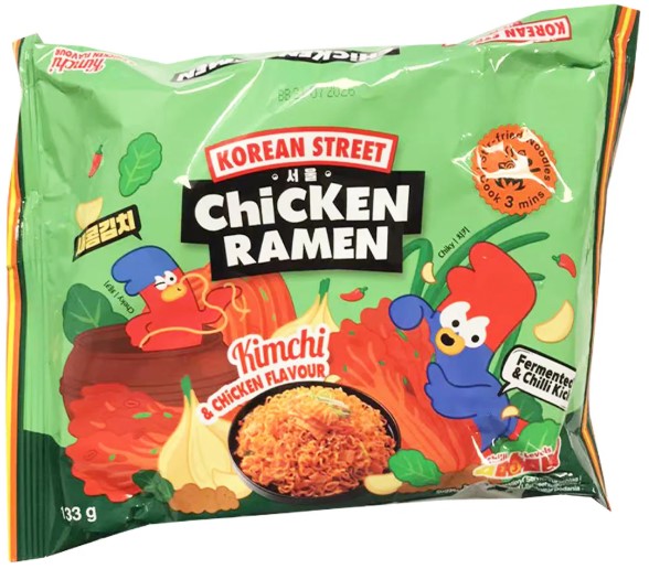 detail KOREAN STREET Smažené Nudle Kimchi A Kuře 133g