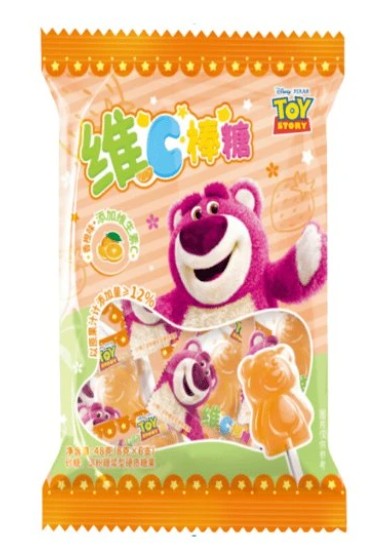 detail BINQI&DISNEY Lolipop Lízatko Vitamín C S Příchutí Pomeranče 48g