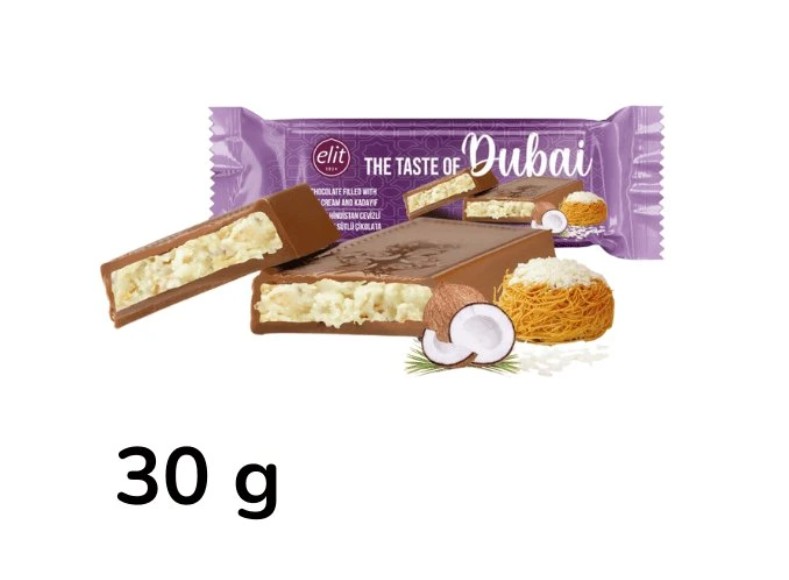 detail Elit Dubai Chocolate Coconut 30g