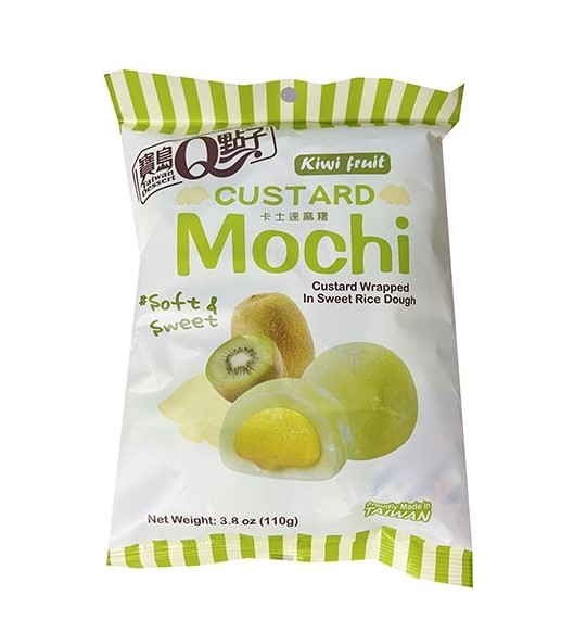detail Q Mochi Custard Kiwi 110g