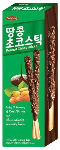 detail SUNYOUNG Tyčinky S Čokoládou a Arašídy 54g