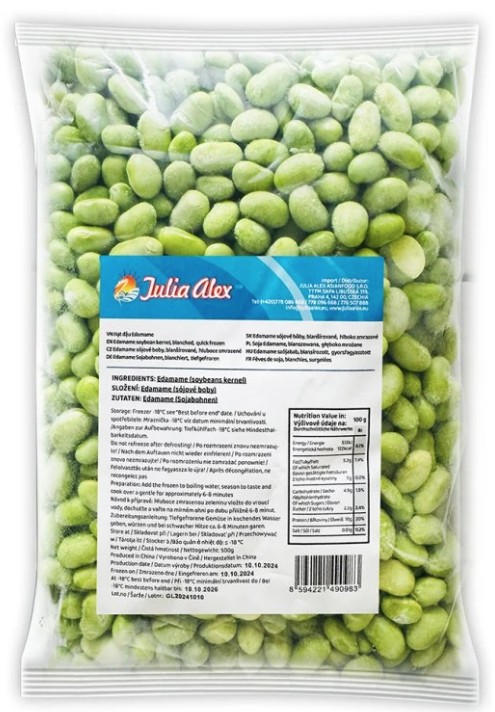 detail JULIA ALEX Mražené Edamame Sójové Boby Loupané 500g