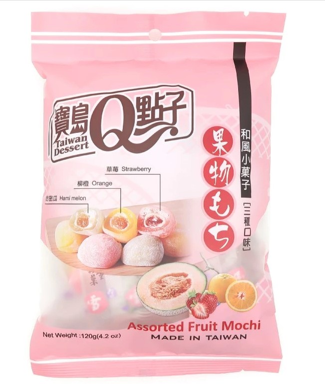 detail Q Mochi Příchutí Assorted Fruit Mochi 120g Sáčky