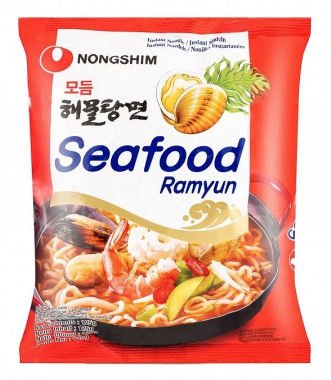detail NONGSHIM SEAFOOD Instantní Ramyun Nudle 125g