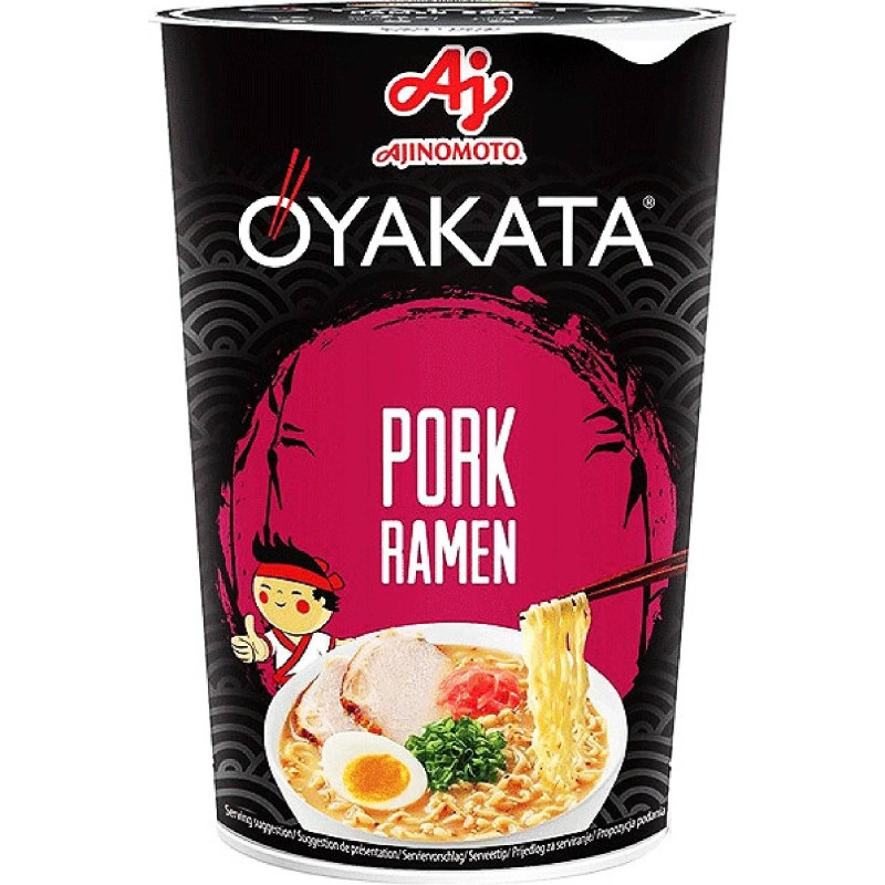detail OYAKATA Instantní Ramen Nudle S Vepřovou Příchutí (Kelímek) 62g